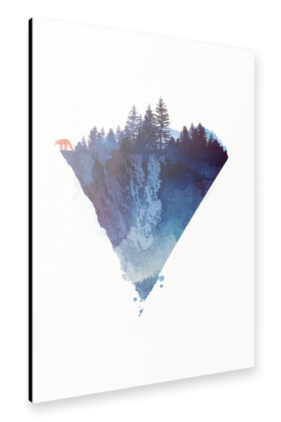 Alu-Dibond "Near to the edge" 30x20 cm artboxONE