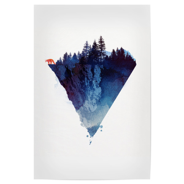Poster "Near to the edge" artboxONE - Tiere - Fuchs,Wald