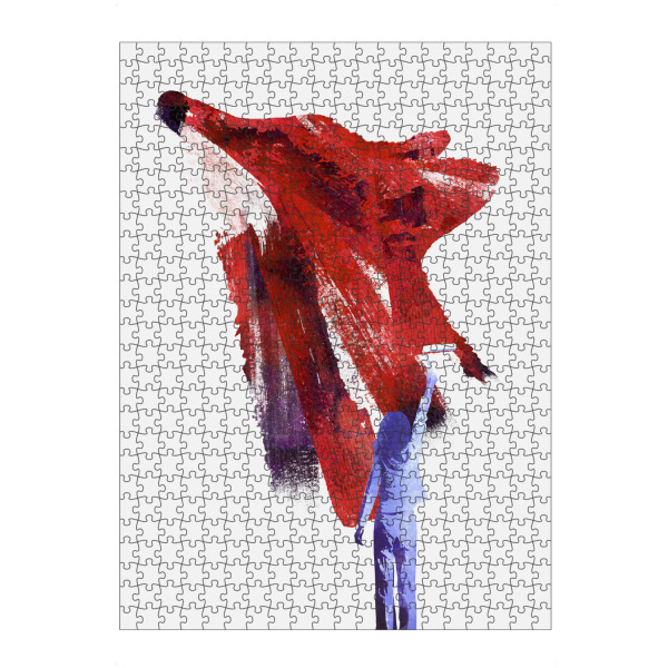 Puzzle Ravensburger "My only friend" artboxONE - Tiere,Schwarzweiß - Kind,Fuchs - Bild Kind