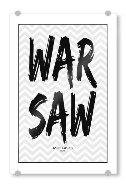 Acrylglasbild "Warsaw Poland" artboxONE - Städte / Weitere - Warschau,Polen