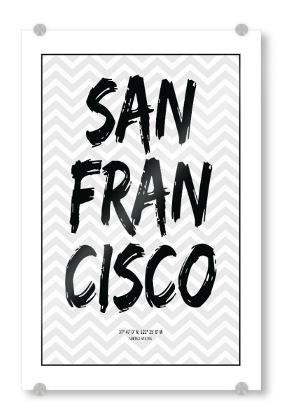 Acrylglasbild "San Francisco California" artboxONE - Städte / San Francisco - San francisco,California
