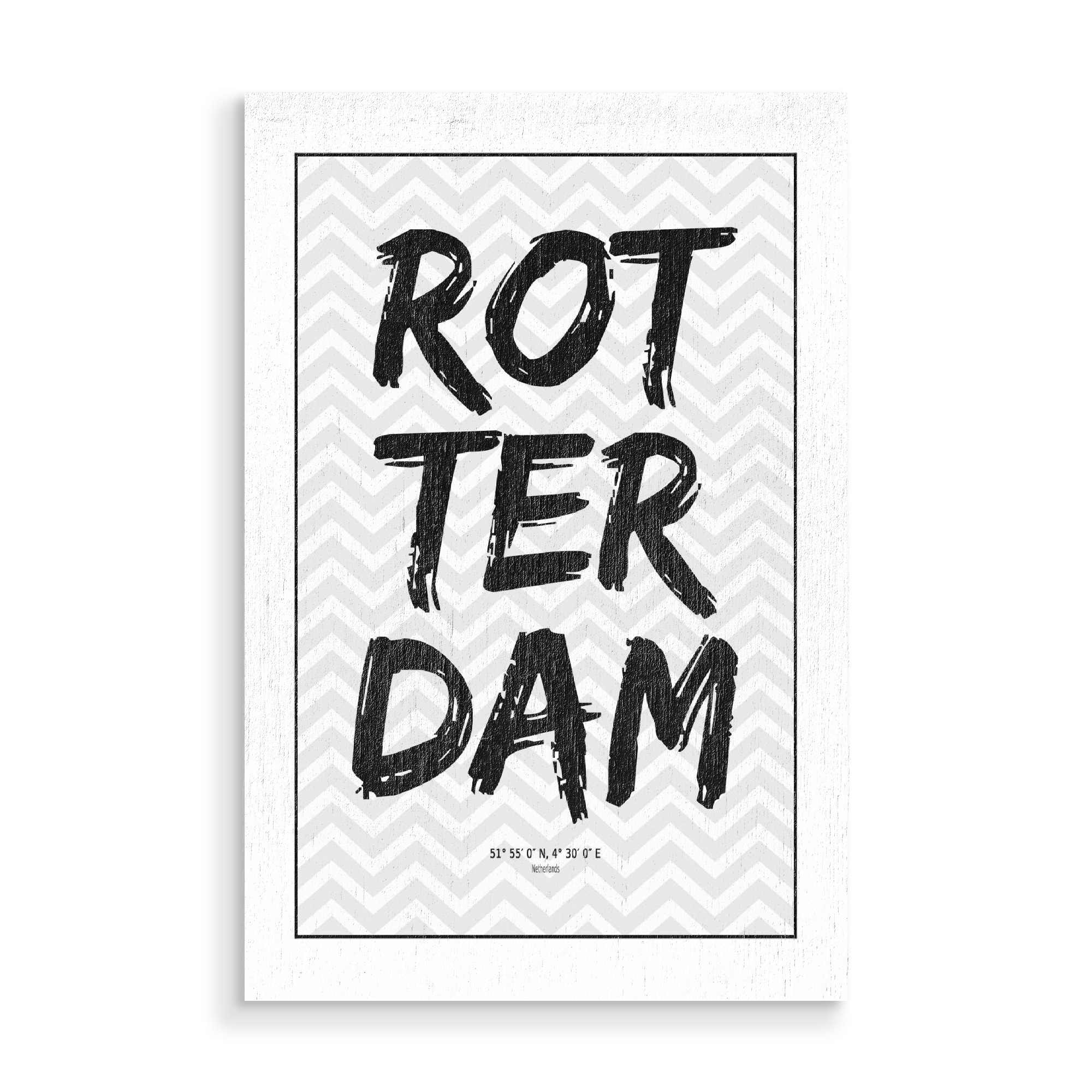 Holzbild "Rotterdam Netherlands" artboxONE - Städte / Weitere - Rotterdam,Holland,Niederlande