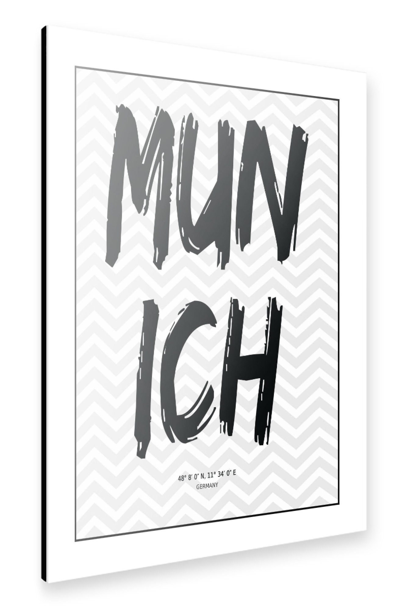 Alu-Dibond "Munich Germany" 75x50 cm artboxONE