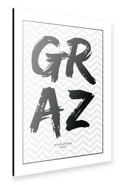Alu-Dibond "Graz Austria" 30x20 cm artboxONE