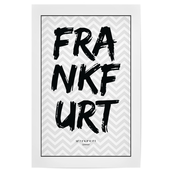 Poster "Frankfurt Germany" artboxONE - Schwarzweiß,Städte / Frankfurt - Frankfurt,Germany