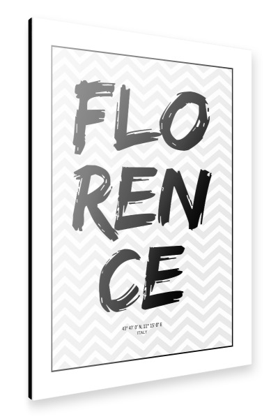 Alu-Dibond "Florence Italy" 30x20 cm artboxONE
