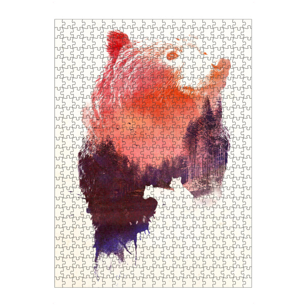 artboxONE Puzzle "Love forever" artboxONE - Tiere - Bär,Wald - Bild Bär