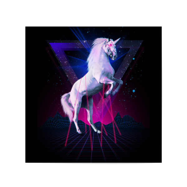 Poster 20x20 cm "Last laser unicorn" artboxONE - Tiere - Unicorn