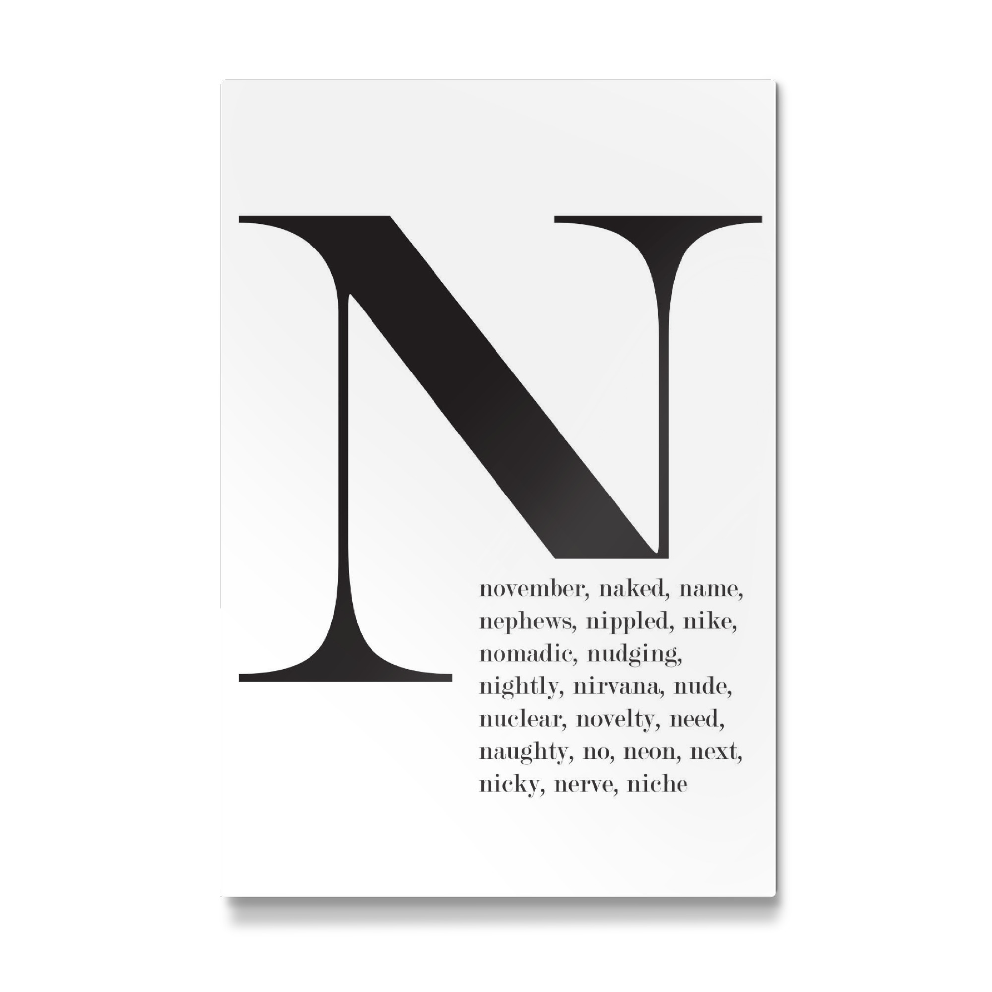 Galerie-Print "N-Words" 75x50 cm artboxONE