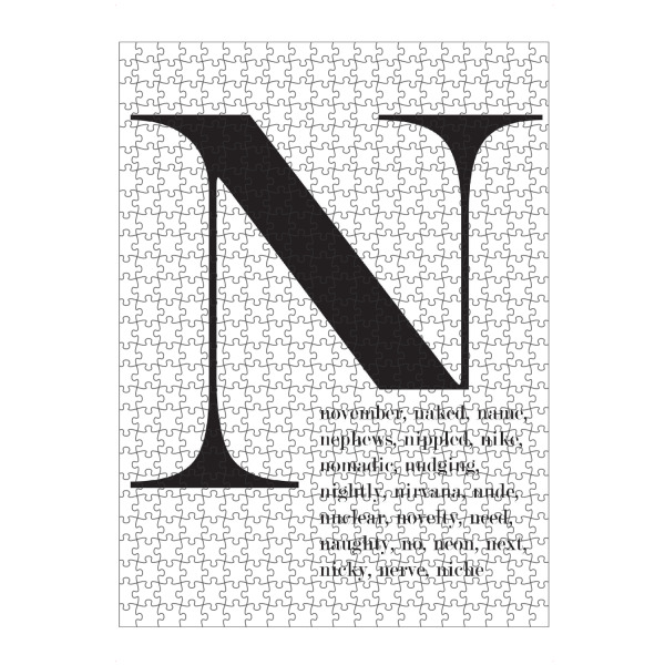 artboxONE Puzzle "N-Words" artboxONE - Typografie - - Bild