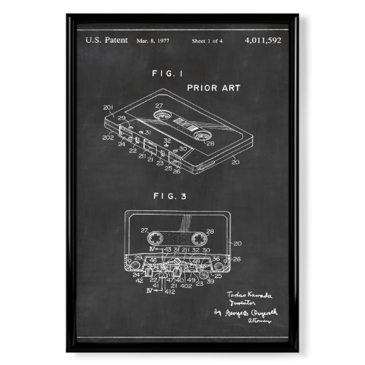 Vintage Audiokassette patent