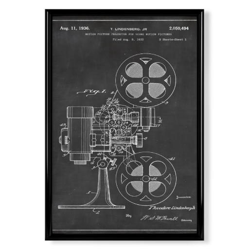 Retro Filmprojektor patent