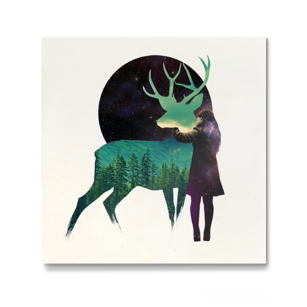 Galerie-Print "Let the universe love you" 30x30 cm artboxONE