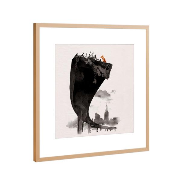 Poster mit Rahmen Kupfer "Last of us" artboxONE - Film,Tiere - Fuchs