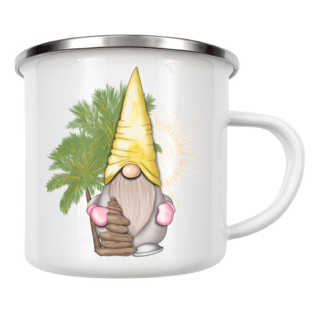 Emaille Tasse "Sommerzwerg" artboxONE - Festivals,Lustig