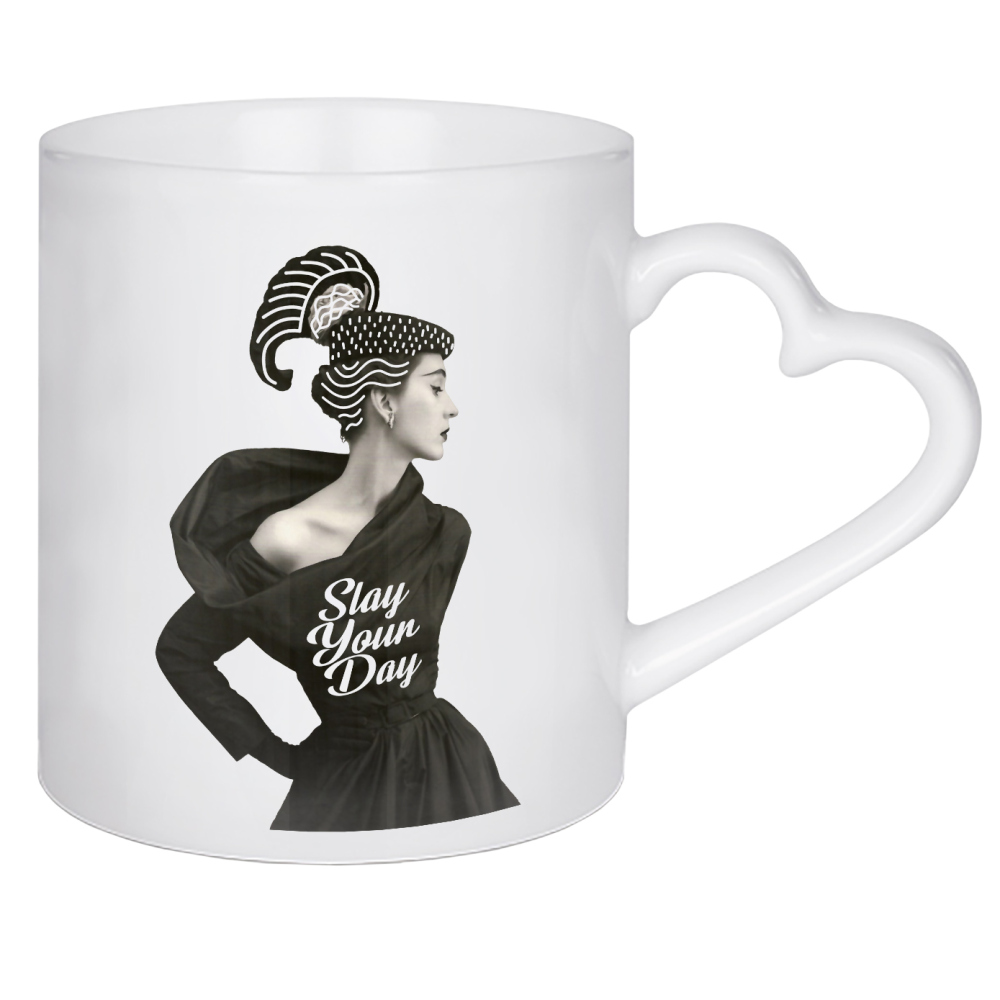 Herztasse "Töte deinen Tag" artboxONE - Typografie,Menschen,Fashion