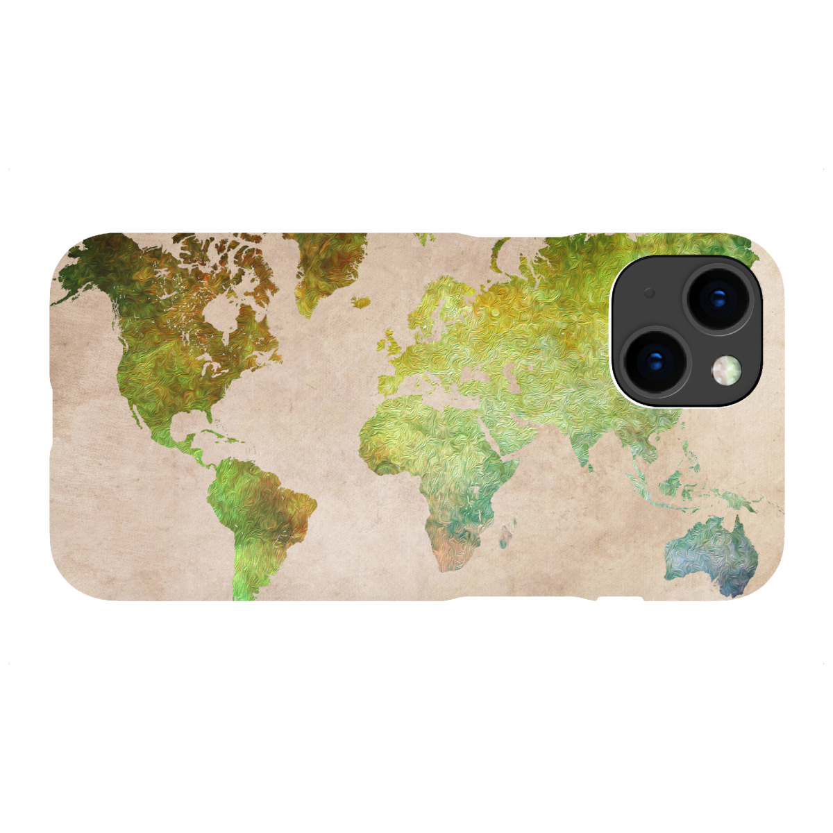 iPhone "World map 17 green" Premium-Case Handyhülle artboxONE