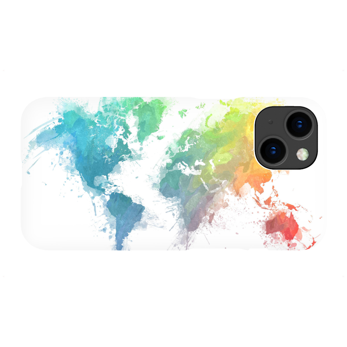 iPhone "World map 14 splash color" Premium-Case Handyhülle artboxONE