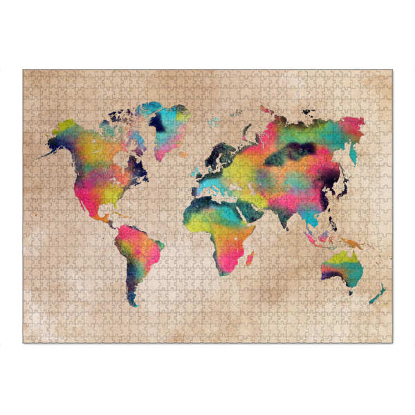 Puzzle Ravensburger "World map 10 2068" artboxONE - Reise,Kartografie