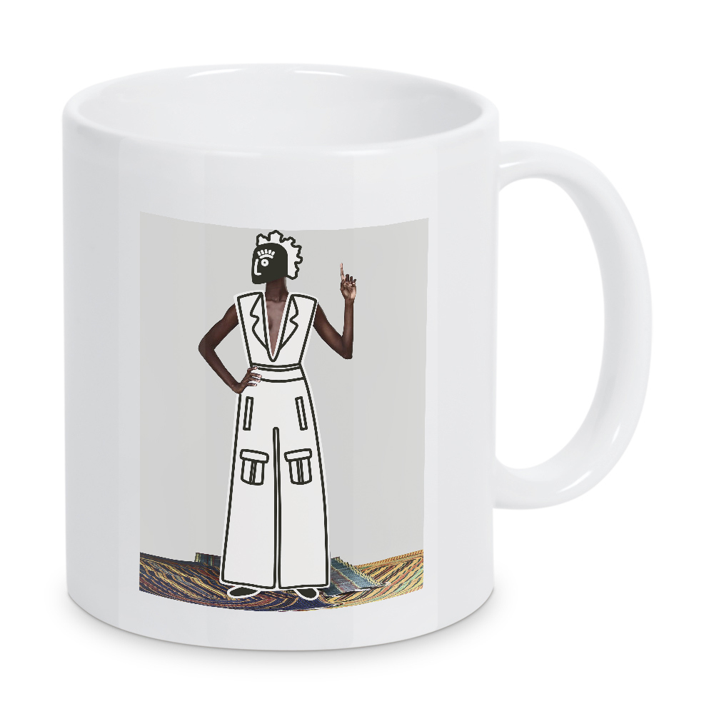 Tasse "Schön und einfach" artboxONE - Menschen,Fashion - Bw,Weiblich,Frau,Stil,Mode,Stylisch,Fashionist,Hipster,Cool,Zeichnung,Kubist