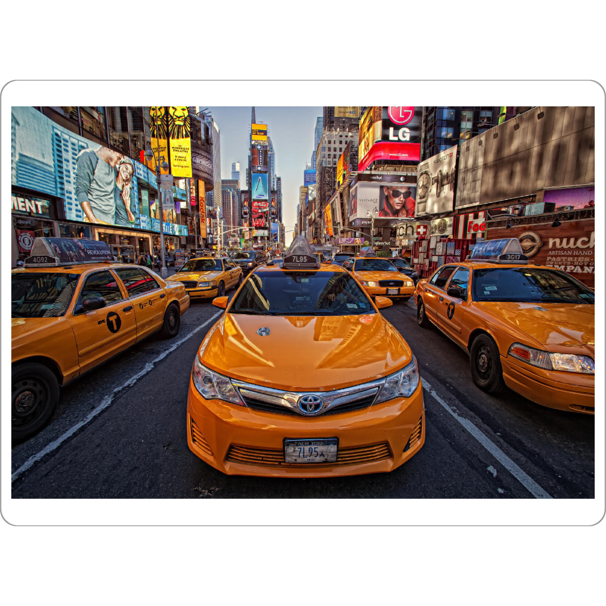 Tischset "NY Taxi" artboxONE - Städte,Städte / New York,Reise,Architektur,Automobile,Reise / Länder