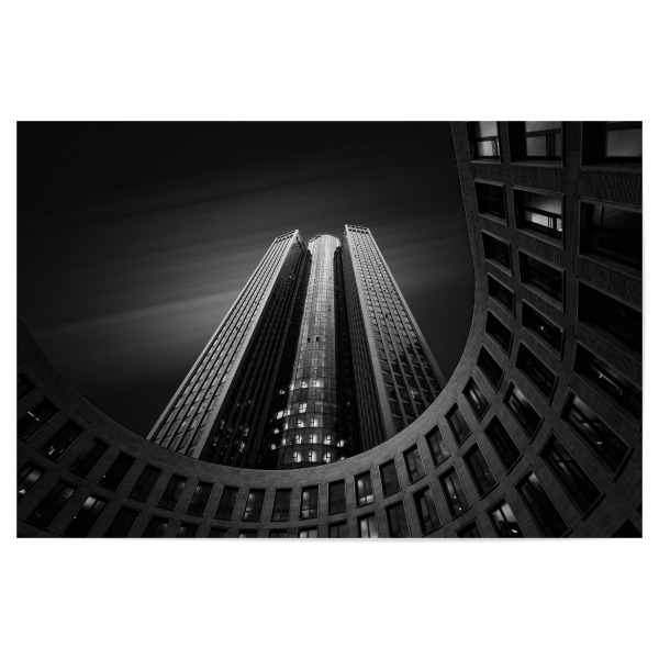 Poster 30x20 cm "Frankfurt Modern Art" artboxONE - Abstrakt,Schwarzweiß,Architektur - Frankfurt,Am,Main,Schwarz,Weiß,Architektur,Deutschland