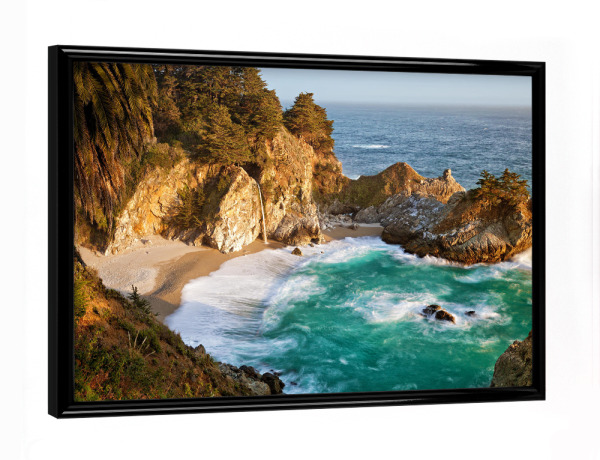 Poster mit schwarzem Rahmen "California - Big Sur" artboxONE - Natur,Reise,Reise / Strand und Meer