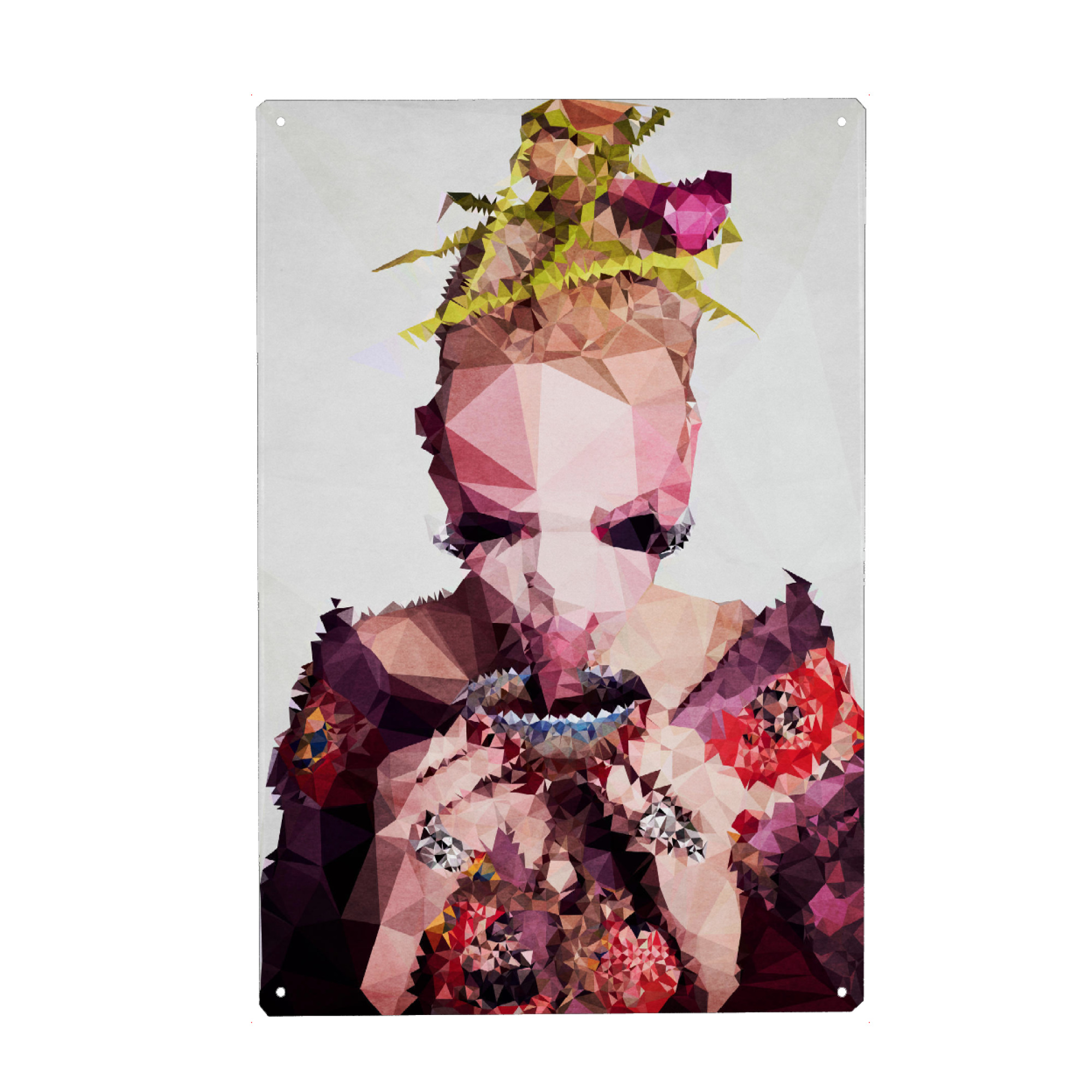 Metall Poster "The Geisha" artboxONE - Menschen - Geisha,Japan,Tracht,Traditionell,Tokio,Asien,Asiatin,Frau,Tee - Blechschild