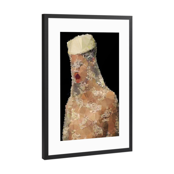 Poster mit Rahmen Schwarz (Metallic) "Sad Bride" artboxONE - Menschen - Braut,Trauer,Traurig,Spitze,Frau