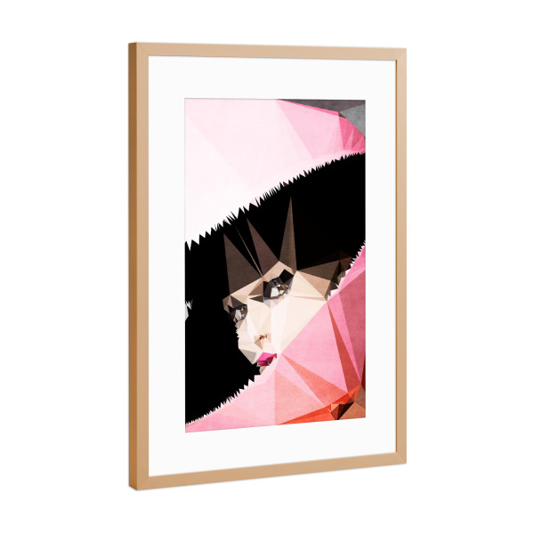 Poster mit Rahmen Kupfer "Oddysey To Space" artboxONE - Menschen - Frau,Mode,Sexy,Verrucht,Gefährlich