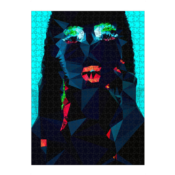 Puzzle Ravensburger "Glow in The Dark" artboxONE - Abstrakt,Menschen - Schwarzlicht,Mädchen,Frau,Neonparty,Neonlicht,Neon - Bild Schwarzlicht