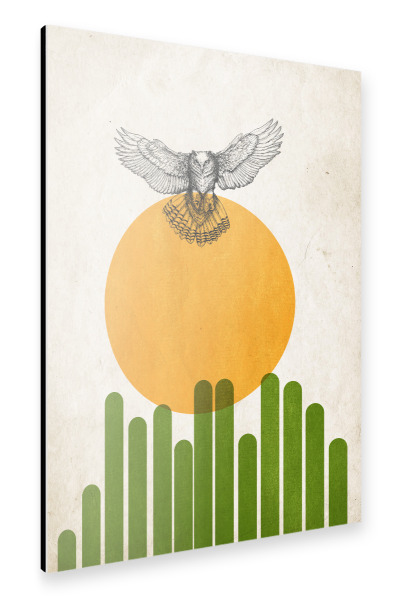 Alu-Dibond "Wüstenvogel" 30x20 cm artboxONE