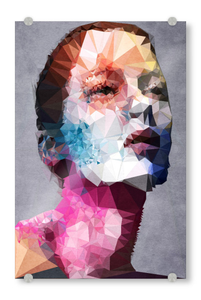 Acrylglasbild "Massive Moment" artboxONE - Abstrakt,Menschen - Frau,Gesicht,Abstrakt