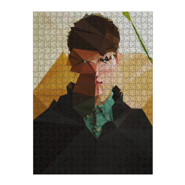artboxONE Puzzle "Grüner Zweig" artboxONE - Abstrakt,Menschen - Junge,Boy,Mann,Zweig,Ast - Bild junge