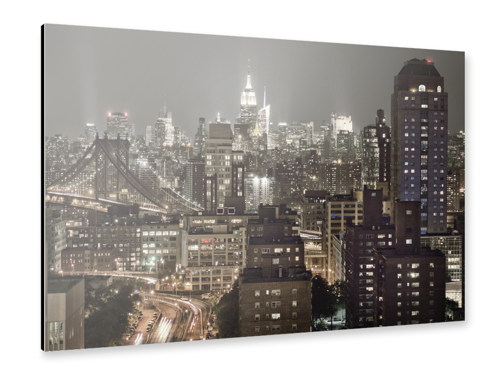 Alu-Dibond "Nightlights II" 75x50 cm artboxONE