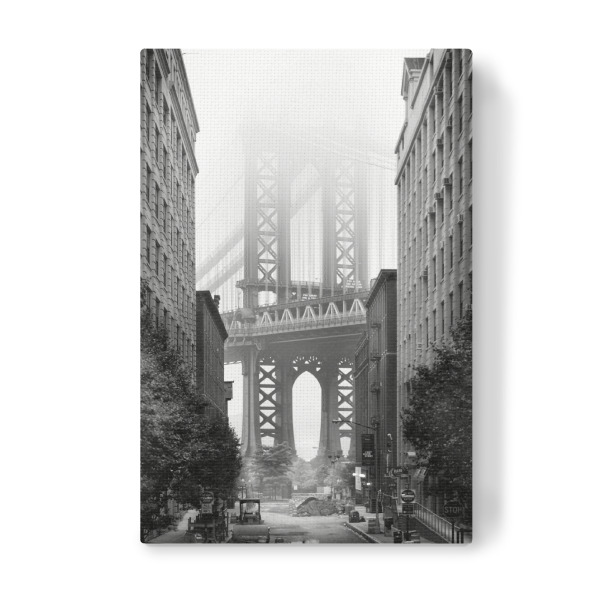 Leinwandbild "Manhattan Bridge" artboxONE - Städte,Städte / New York,Reise,Schwarzweiß,Architektur,Reise / Länder