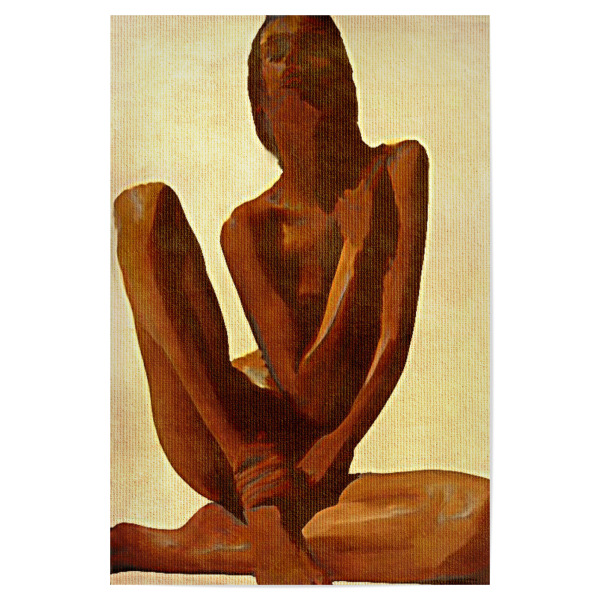Poster 30x20 cm "Bronze Beauty" artboxONE - Abstrakt,Geometrie - Bronze,Gold,Figur,Denkmal,Schönheit