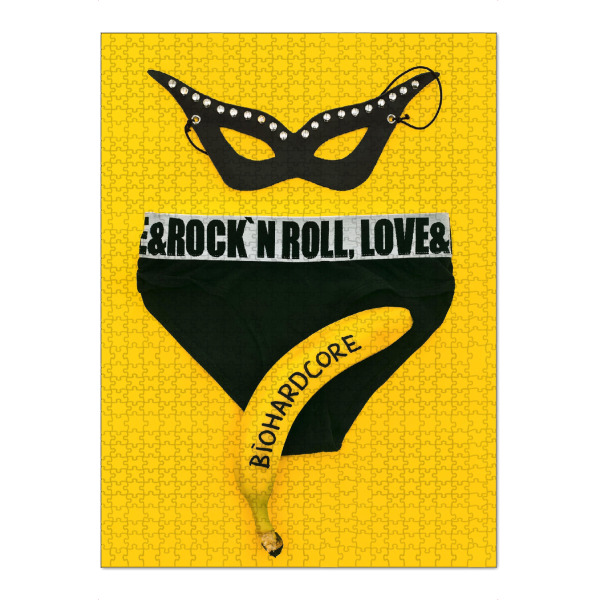 Puzzle Ravensburger "Berlin 3" artboxONE - Abstrakt,Geometrie - Banane,Sex,Hot,Unterwäsche,Porn,Maske,Swinger,Rock - Bild Banane