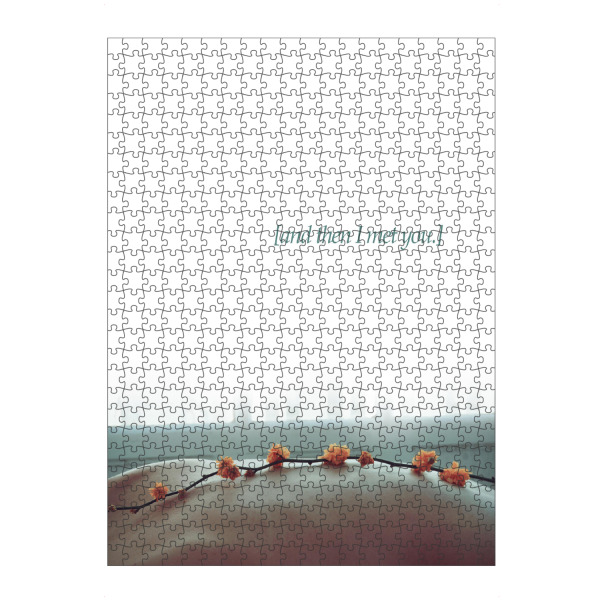Puzzle Ravensburger "And then I met you" artboxONE - Typografie,Abstrakt,Geometrie - Motivation,Blumen,Fenster,Foto,Bauch - Bild Motivation