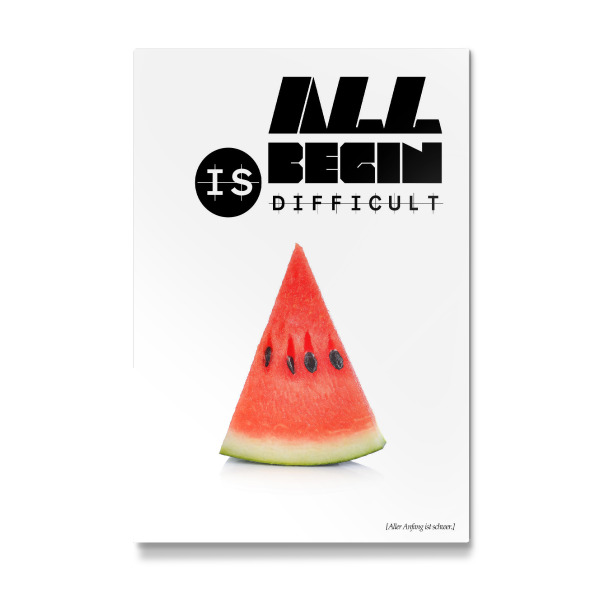 Galerie-Print "All Begin is Difficult" 30x20 cm artboxONE
