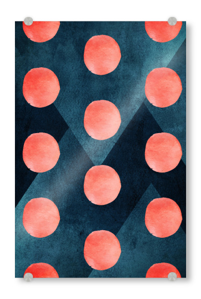 Acrylglasbild "19 Monde" artboxONE - Abstrakt,Geometrie - Flat design,Pastell,Knallfarben,Pattern,Texture,Vintage,Oldschool,Hipster,Hashtag