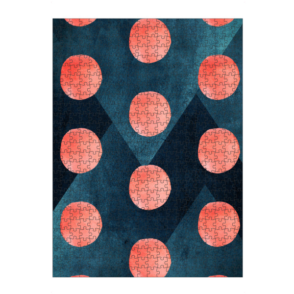 Puzzle Ravensburger "19 Monde" artboxONE - Abstrakt,Geometrie - Flat design,Pastell,Knallfarben,Pattern,Texture,Vintage,Oldschool,Hipster,Hashtag