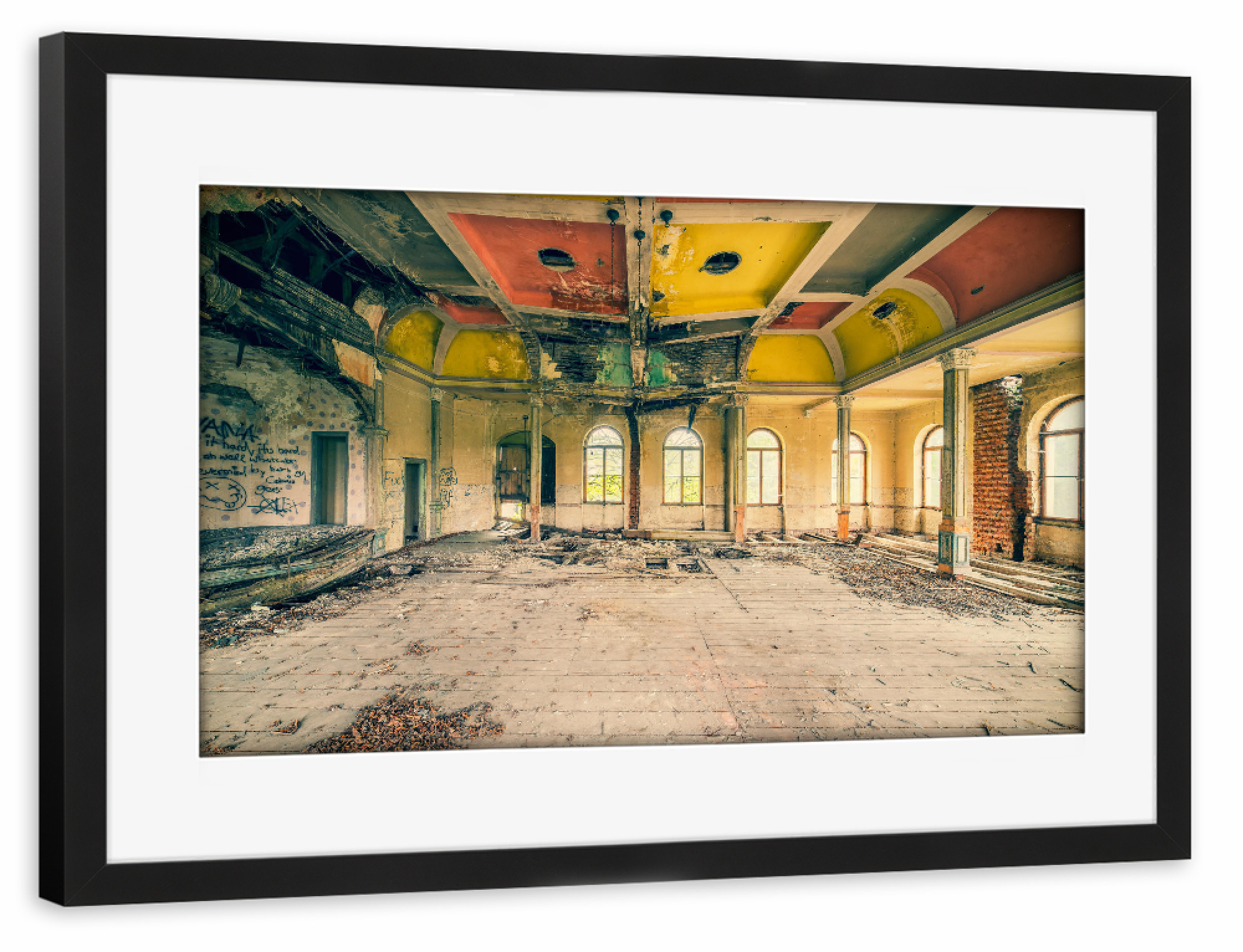 Poster mit Rahmen schwarz "Letzter Tanz" artboxONE - Architektur,Stillleben