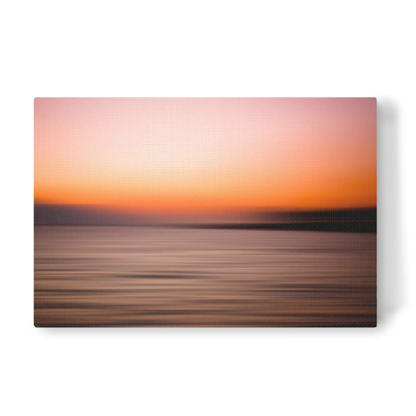 Leinwandbild "Bewegte See" artboxONE - Abstrakt - Meer,Sonnenuntergang