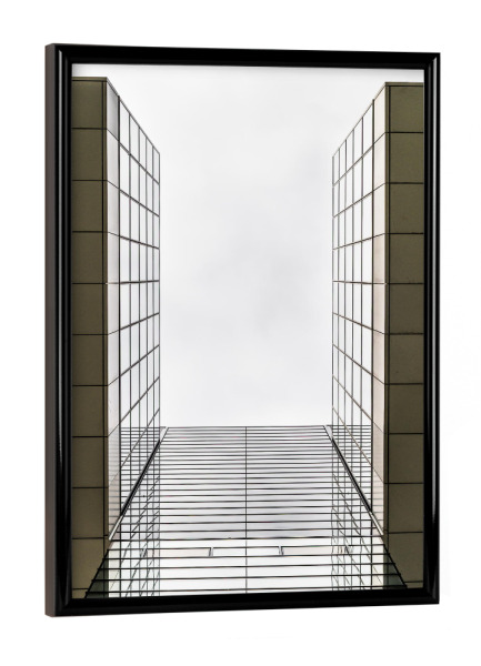 Poster mit schwarzem Rahmen "Rheinauhafen III" artboxONE - Städte,Schwarzweiß - Architektur,Köln,Cologne,Rheinauhafen