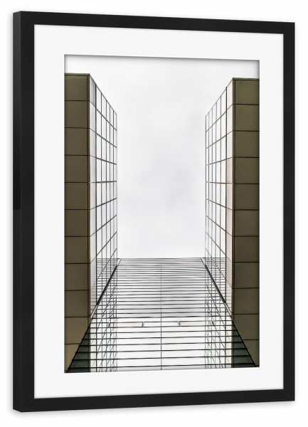 Poster mit Rahmen schwarz "Rheinauhafen III" artboxONE - Städte,Schwarzweiß - Architektur,Köln,Cologne,Rheinauhafen