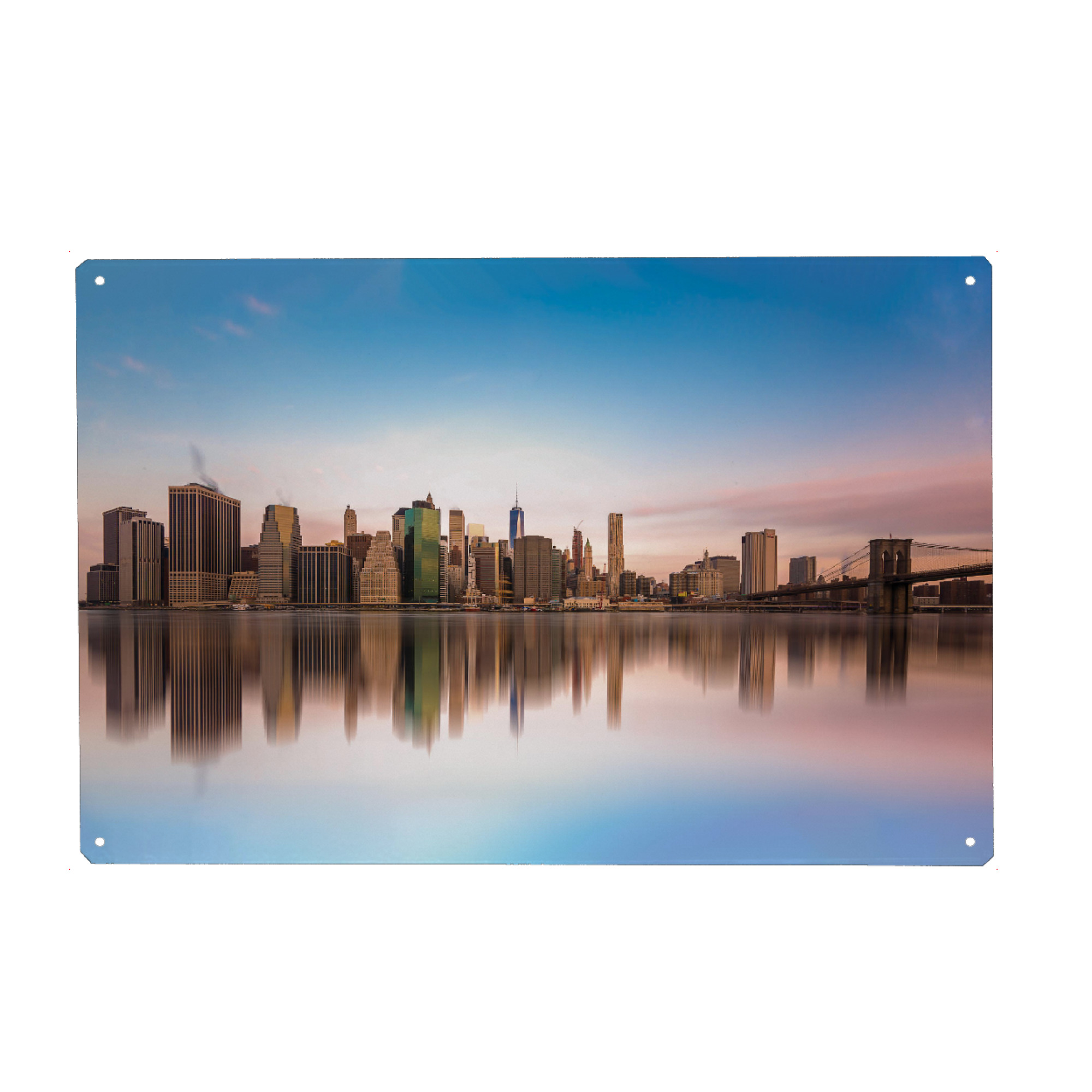 Holzbild "New York Skyline" artboxONE - Reise,Abstrakt,Architektur,Reise / Länder