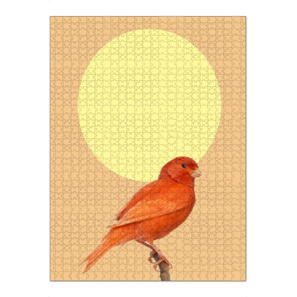 Puzzle Ravensburger "Japanischer Sonnenvogel" artboxONE - Natur,Tiere - Japan,Sonne,Vogel,Ast - Bild japan