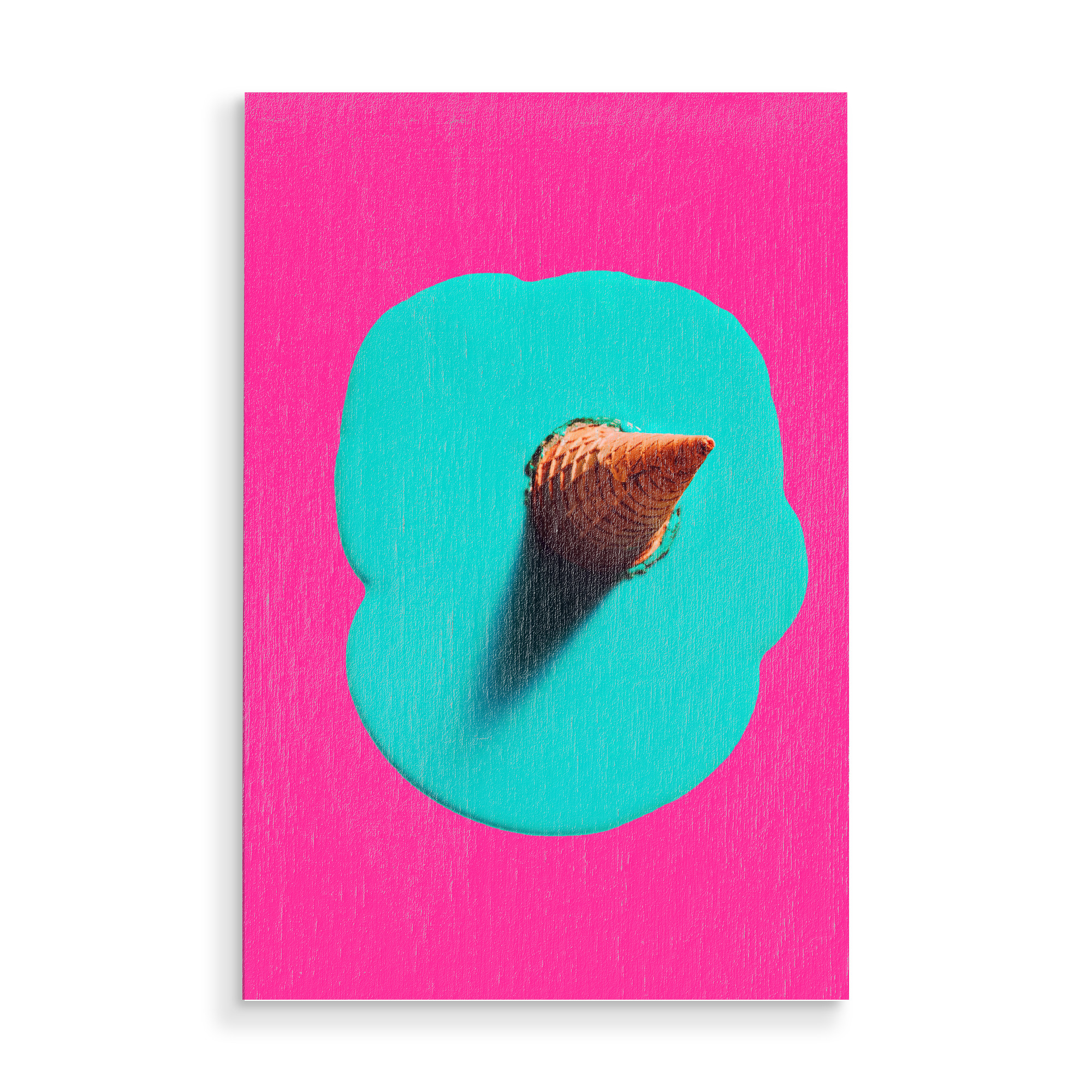 Holzbild "Ice Cream Pinocchio" artboxONE - Abstrakt,Fiktion - Märchen,Lange nase,Eis,Waffel