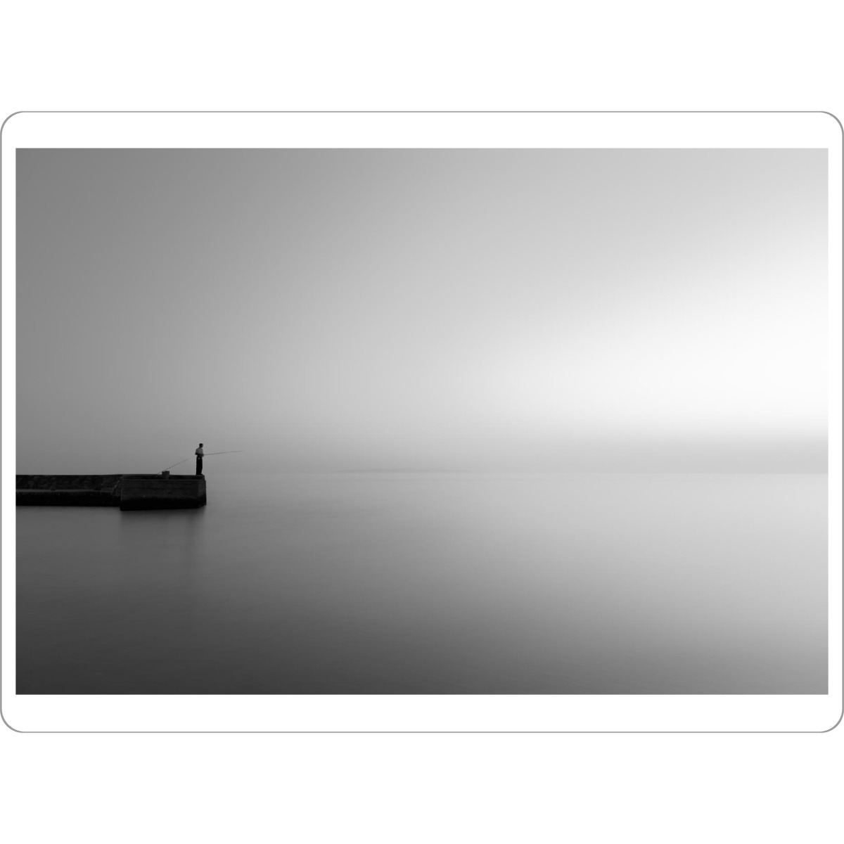 Tischset "Fisherman II" artboxONE - Natur,Reise,Abstrakt,Schwarzweiß,Reise / Strand und Meer,Stillleben,Reise / Länder